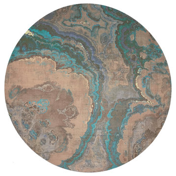 Agate Clay 16" Round Pebble Placemats, Set of 4