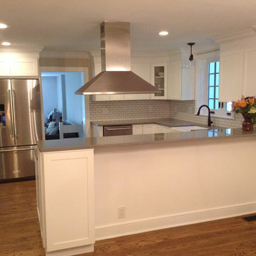 Glenside PA Shaker Kitchen with Quartz countertop