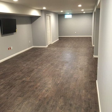 Claudia and Jen's finished basement in Manalapan, NJ 07726