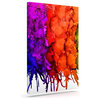 Claire Day "Rainbow Splatter" Wrapped Art Canvas, 20"x16"