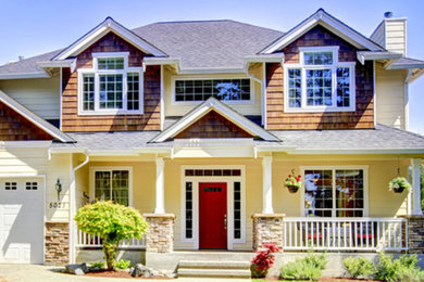 Traditional exterior home idea in Austin