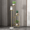 Nordic Creativity Golden Plant Stand, Gold, W7.9x39.4", With Base
