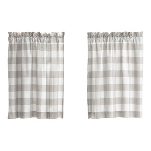 Farmhouse Living Buffalo Check Kitchen Farmhouse Valances By