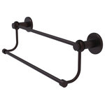 Allied Brass - Mercury 30" Double Towel Bar with Twist Accents, Antique Bronze - Add a stylish touch to your bathroom decor with this finely crafted double towel bar. This elegant bathroom accessory is created from the finest solid brass materials. High quality lifetime designer finishes are hand polished to perfection.