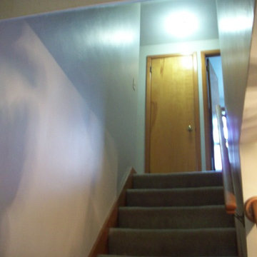 hallways wallpaper removal and paint after