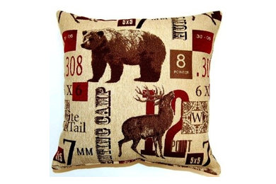 "Boon" decorative pillow in 12.5 x 19, 19 x 19, and 26 x 26 sizes by Creative Ho