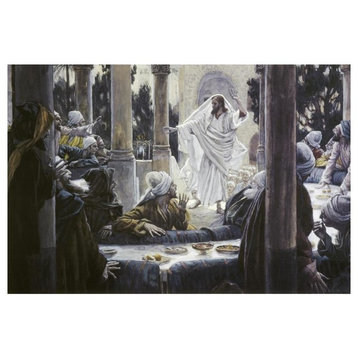 "Christ Reproving the Pharisees" Digital Paper Print by James Tissot, 24"x17"