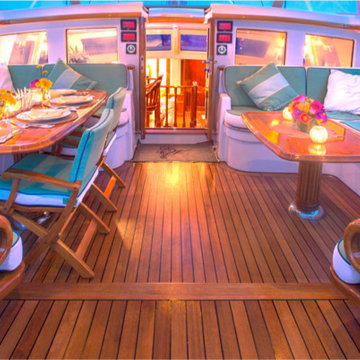 Yacht Interiors and Exterior Living
