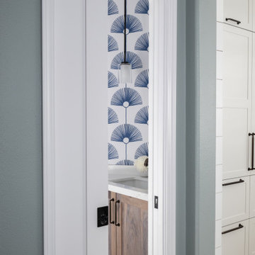Powder Room with a Pocket Door