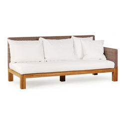 Wintons Teak Pierson Modular Loveseat - Outdoor Lounge Furniture