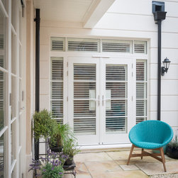 French Door and Patio Door Shutters. Solid Shutters - Interior Shutters