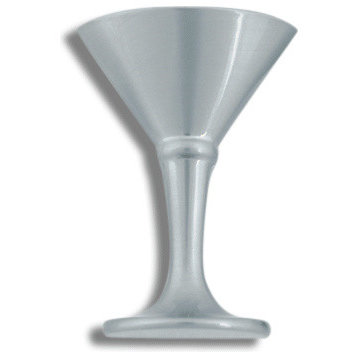 Atlas Homewares Martini Glass Knob, Brushed Nickel