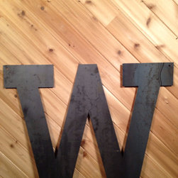 Custom metal letter 24" - Metal Wall Art
