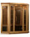 Maxxus 3 Person Corner Low EMF Far Infrared Carbon Heater Sauna, Red Cedar