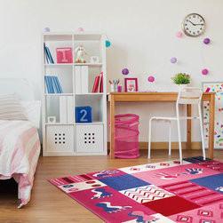 Weconhome Hands & Feet Rugs in Pink - Rugs
