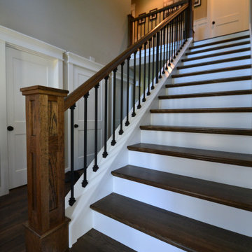 Complete stair remodel in White Oak
