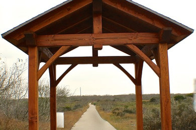 Inspiration for a rustic patio remodel in Austin
