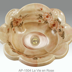 Hand Painted Drop-in Sinks by Atlantis Porcelain Art - Products