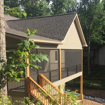 Lake Keowee Home Screend and Fortress Handrails Installed