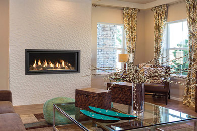 Inspiration for a contemporary living room remodel in Seattle