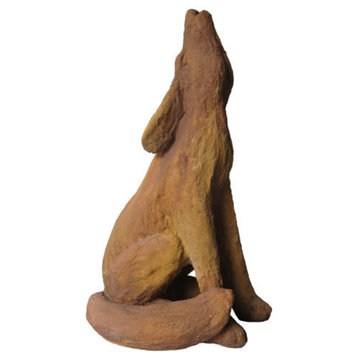 Coyote Garden Animal Statue Sculpture