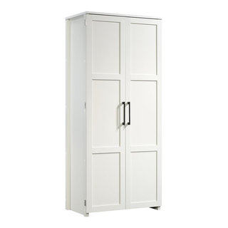 FM Furniture Norway Broom Closet Pantry with 5 Shelves - On Sale