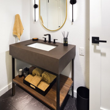 Modern Masculine Guest Baths