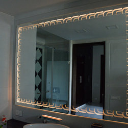 Orion Mirror, 70inch by 50inch Private Residence, Ahmedabad - Bathroom Mirrors