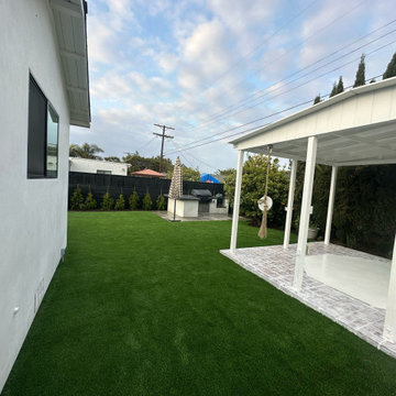 Outdoor Kitchen and Artificial Grass