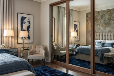 Trendy bedroom photo in Las Vegas
