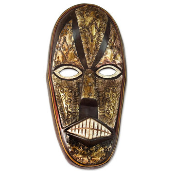 NOVICA Peace From Ghana And Akan Wood Mask