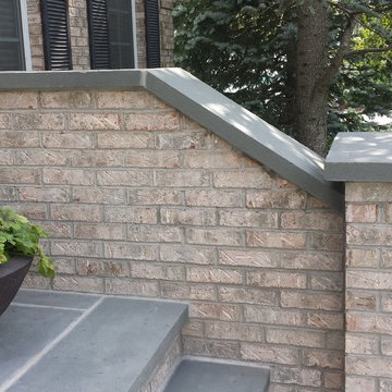 Brick stairs / Bluestone porch