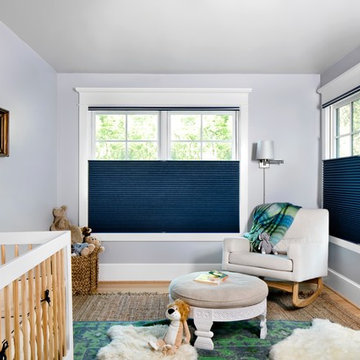 Nursery Window Treatments | Room Darkening Honeycomb Shades