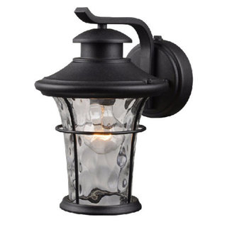 Hyannis Two Light Wall Lantern in Textured Black