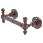 Allied Brass - Retro Wave 2 Post Toilet Tissue Holder, Antique Copper - This attractive double post toilet tissue holder from the Retro Wave Collection fits with any bathroom decor ranging from modern to traditional, and all styles in between. The posts are made from high quality brass and finished in a decorative designer finish. This beautiful toilet tissue holder is extremely attractive, very rugged, and highly functional. The holder comes with the toilet tissue bar and two matching posts, plus the hardware necessary to install the tissue holder in the bathroom.