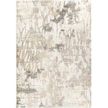 Palmetto Living by Orian Mystical Abstract Canopy Ivory Area Rug, 6'7"x9'6"
