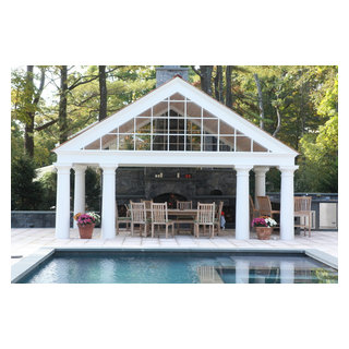 Classic Greenwich Outdoor Living - Traditional - Pool - New York - by ...