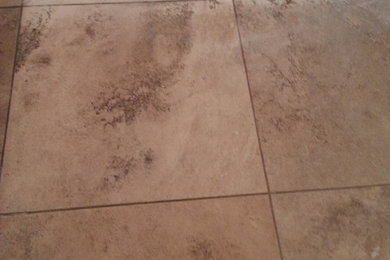 MASTER BATH- RESTORATION OF LIMESTONE FLOOR
