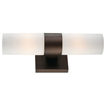 6212-647 2-Light Wall Sconce, Copper Bronze Patina With Etched Opal Glass
