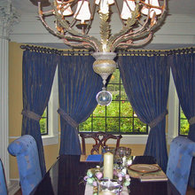 bay window rods dining room