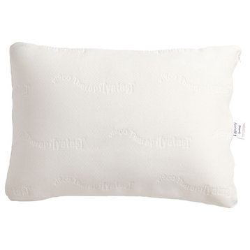 Yatas Bedding Therapy Free 20" x 36" Fabric King Pillow in White