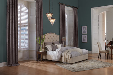 Inspiration for a contemporary bedroom remodel in Grand Rapids