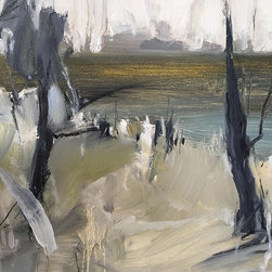 Wild Place, oil and charcoal on board. 30 x 30cm. SOLD. - Products
