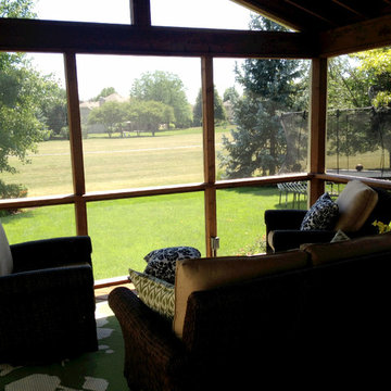 Custom Designed Sreen Porch, Patio, and Fire Pit
