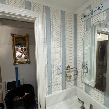 Wallpaper installation Powder room in Tolleson