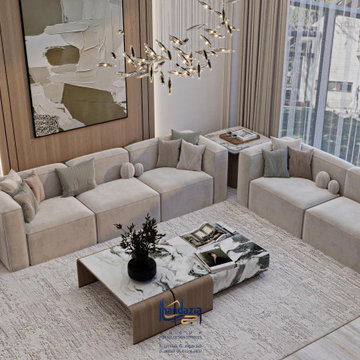 Living Room Interior Design | Riyadh, Saudi Arabia