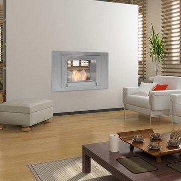 Wellington 2 Sided Ethanol Fireplace by Eco-Feu