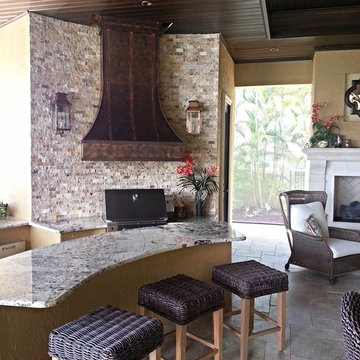Outdoor Kitchen w/ Custom Vent Hood