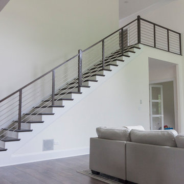 Project #50 | Geometric Staircase with Contrasting Tones