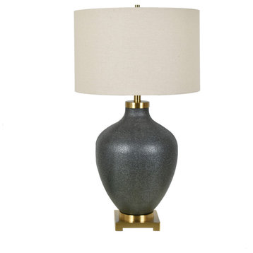 Crestview Liam Table Lamp With Black Finish CVABS1530